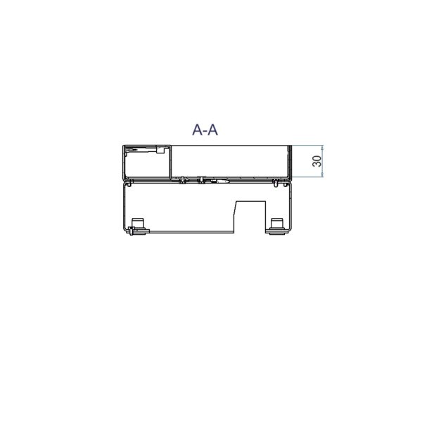 Produktbild UBD 167 302  -  Unterflur-Bodendose UBD 160 small inkl. Deckel mit Kante, geschlossen, 30mm Vertiefung und 1 Bürstenauslass